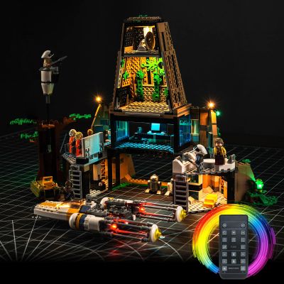 BrickBling LED Light Compatible with Lego Yavin 4 Rebel Base 75365 Building Set(Building Not Included), Remote Control Version Lighting Compatible with Lego 75365