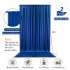 10 x 10 Feet Royal Blue Backdrop Curtain for Partie, Background Curtains for Photoshoot, Birthday, Wedding, Halloween, Thanksgiving, Christmas, New Year Party Decorations 5Ft x 10Ft, 2 Panels view 2