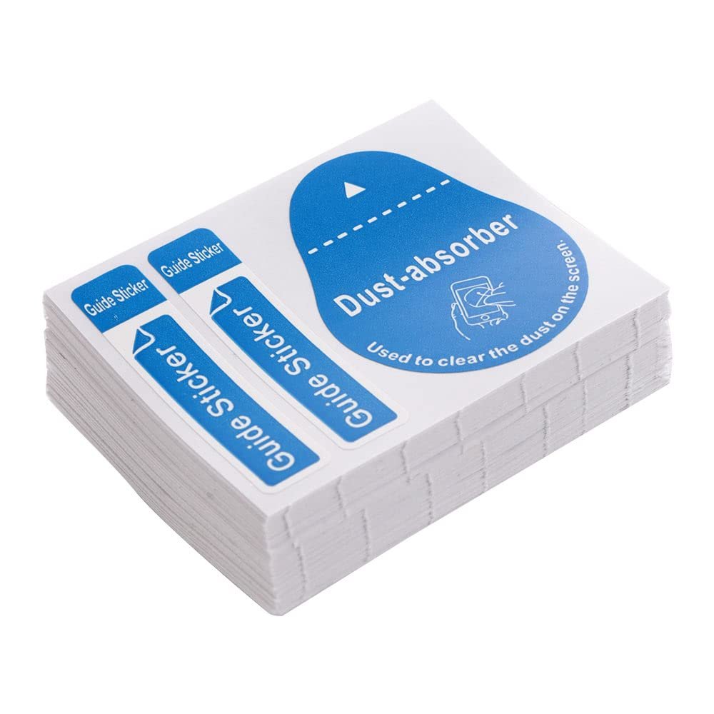 10/50/100pcs Computer Cellphone Tablet Screen Cleaning Decals, Laptop Keyboard Cleaner Phone Tablet Dust Removal Stickers(50pcs,Blue)
