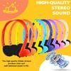 Ladont 8 Pack Kids Headphones Bulk for Classroom School Students Children Teens Boy Girl (8 Mixed Colors) view 3