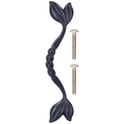Marooma Innovative Black Zinc Alloy Cabinet Pull for Wardrobes and Home Furniture, Doors, Cabinets, and Drawers, Stylish and Functional Hardware for Modern Touch
