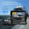 7" BSD Rear View Backup Radar Camera Display System, All-in-one Ultrasonic Camera with PSD & PDC Detection, IP68 Waterproof, Ideal for Truck RV Campers view 2