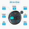MEGATEK CP27BR Portable CD Player Bluetooth for Car with FM Transmitter, USB, AUX, LCD Display, Anti-Skip, Stereo Speakers, Headphones & Rechargeable Battery  Black view 2