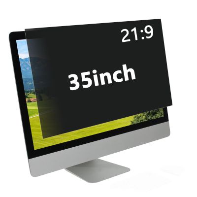 AIZYR Privacy Protection Filter for Computers/Desktops Matte Light Anti-Glare Protector 35 Inch, Hides Personal Confidential Information (82x34.5cm)