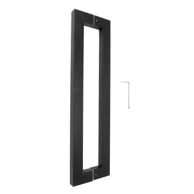 Marooma Modern Square Tube Door Pull Handle for Wooden and Aluminum Doors, Matte Black Finish with Functional and Aesthetically Pleasing Handles for Adding a Contemporary Touch
