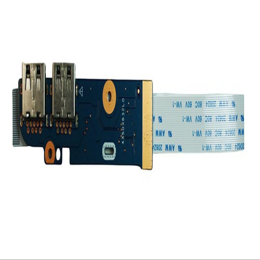 Power4Laptops Replacement Laptop USB Board Compatible with HP Home 15-dw0054nm