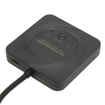 USB C Switch, 8K60Hz Bi Directional USB C Switcher for 2 Computers, 10Gbps Data Transfer, PD 100W Charging Type C KVM Switch with 3 Type C Cable, Support USB3.1 Cen2