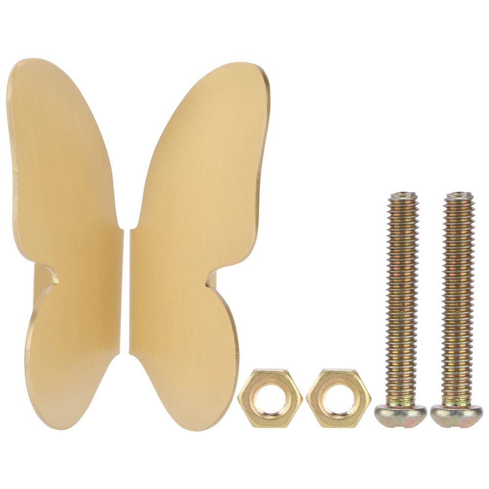 Marooma Elegant Butterfly Inspired Wardrobe Door Handles, Decorative Copper Cabinet Pulls and Drawer Knobs, Functional and Aesthetically Pleasing Hardware forCabinets, Drawers, Closet Doors