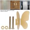 Marooma Elegant Butterfly Inspired Wardrobe Door Handles, Decorative Copper Cabinet Pulls and Drawer Knobs, Functional and Aesthetically Pleasing Hardware forCabinets, Drawers, Closet Doors view 2