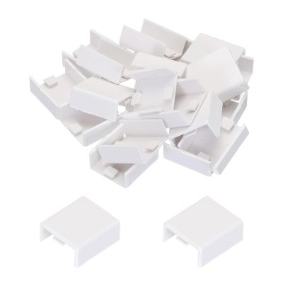 MECCANIXITY 20pcs Cable Raceway Coupler Straight Connector Cable Channel Hider Fitting for Cord Management Wiring Duct