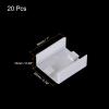 MECCANIXITY 20pcs Cable Raceway Coupler Straight Connector Cable Channel Hider Fitting for Cord Management Wiring Duct view 2