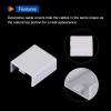 MECCANIXITY 20pcs Cable Raceway Coupler Straight Connector Cable Channel Hider Fitting for Cord Management Wiring Duct view 3