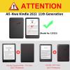 Case for 6" Kindle 11th Generation 2022 & Kindle 2024 12th Generation, Slim Light PU Leather Kickstand Cover with Auto Wake/Sleep for Kindle 6 inch, Library view 2