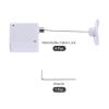 MECCANIXITY Retractable Cable Lock with Double-Sided Adhesive Remote Control Security Lock Arc Terminal for TV, DVD,Showroom,Remote,600g 4Set White view 3