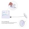 MECCANIXITY Retractable Cable Lock with Double-Sided Adhesive Remote Control Security Lock Round Iron Cap for TV, DVD,Showroom,Remote,600g 4Set White view 4