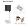 MECCANIXITY Retractable Cable Lock with Double-Sided Adhesive Remote Control Security Lock Rectangular for TV, DVD,Showroom,Remote,600g 1Set Black view 2