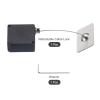 MECCANIXITY Retractable Cable Lock with Double-Sided Adhesive Remote Control Security Lock Rectangular for TV, DVD,Showroom,Remote,600g 1Set Black view 3