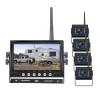 1080P Digital Backup Camera System Kit - 200M Wireless Transmission, 7 Inch AHD IPS Screen, IP69K Waterproof, Reversing System for Truck RV Yacht Campers (Color : 4 Cameras) view 1