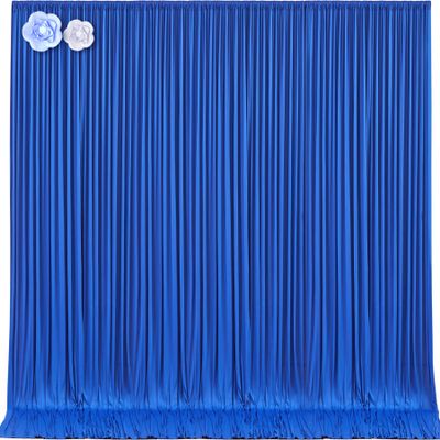 10x12 Royal Blue Backdrop Curtains for Wedding Party Wrinkle Free Backdrops Curtain Drapes Fabric Decorations Photo Back Drop Cloth for Baby Shower Photography Stage Reception 5ft x 12ft,2 Panels