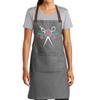 TEEAMORE Custom Barber Apron Hairdressers Men Hair Stylist Salon Two Big Pockets Grooming Aprons Barbershop AshGrey D8 view 1