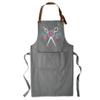 TEEAMORE Custom Barber Apron Hairdressers Men Hair Stylist Salon Two Big Pockets Grooming Aprons Barbershop AshGrey D8 view 2