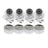 Evertech 4 Pack HD 1080P CCTV Camera 4-in-1 (TVI/AHD/CVI/960H Analog) Metal Outdoor Security Dome Camera with Mounting Base view 1