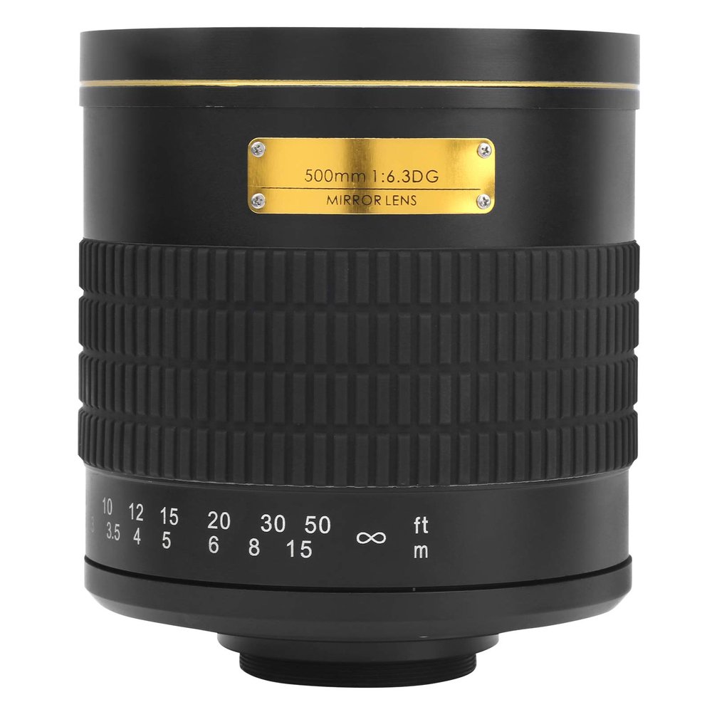 Acouto 500mm F6.3 Telephoto Mirror Lens for M4/3 Mount Camera (Black)