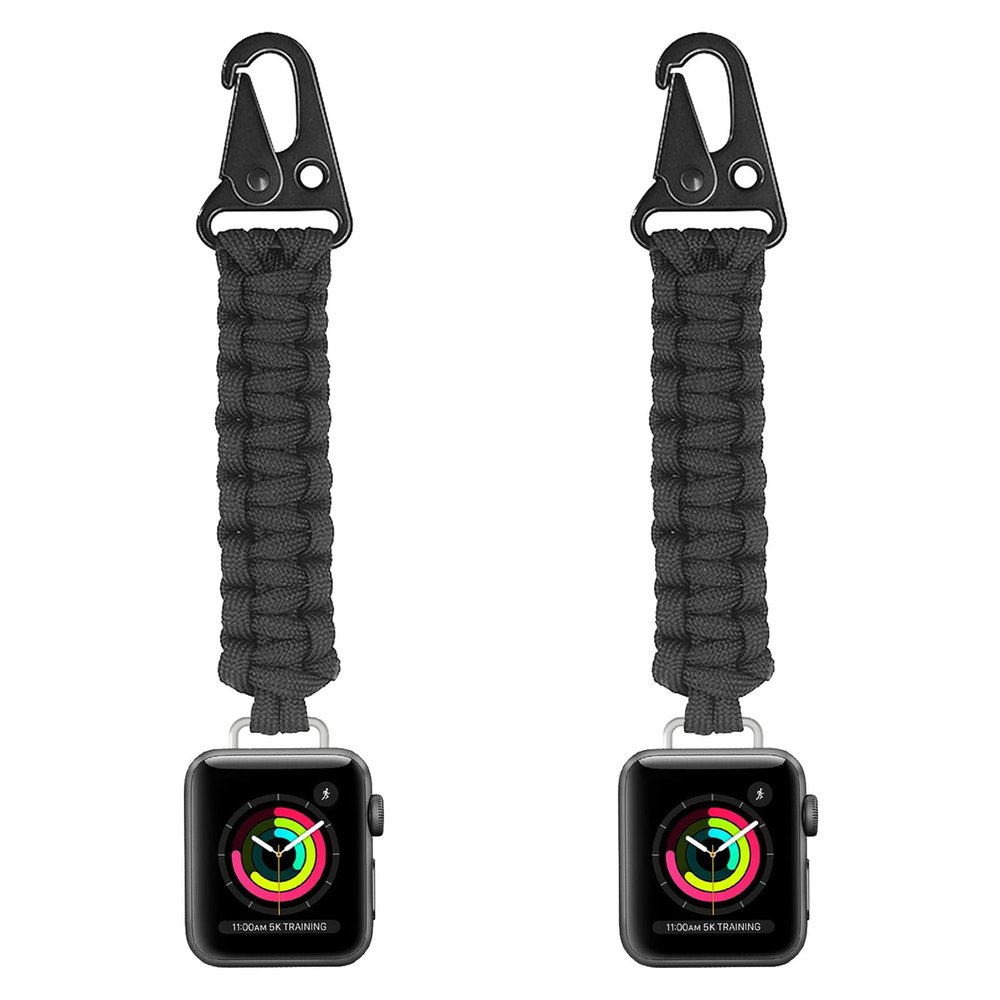 Murciful Keychain Clip for Apple Watch 44/45/46/49mm,Paracord Lanyard for iWatch Series11 10 9 8 7 6 5 4,SE3,Ultra3,Apple Watch Keychain,Outdoor Activities Strap
