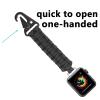 Murciful Keychain Clip for Apple Watch 44/45/46/49mm,Paracord Lanyard for iWatch Series11 10 9 8 7 6 5 4,SE3,Ultra3,Apple Watch Keychain,Outdoor Activities Strap view 3