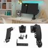 Computer Monitor Single Arm Stand, Adjustable Monitor Desk Mount for 17-30 Inch Screens, Weight Bearing Range 2-9kg/4.4-19.8lb, Fits Flat and Curved Computer Screens view 1