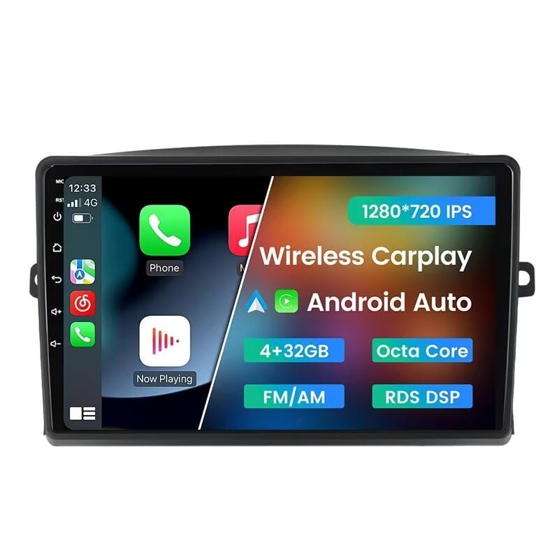 Android Radio Stereo for Toyota Sienna 2004-2010, Biorunn 9 inch Octa Core GPS Navi Wireless Wired Car-Play Android Auto Head Unit IPS Touch Screen FM AM RDS DSP,4GB RAM 32GB ROM