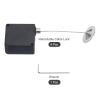 MECCANIXITY Retractable Cable Lock with Double-Sided Adhesive Remote Control Security Lock Round Iron Cap for TV, DVD,Showroom,Remote,600g 4Set Black view 3