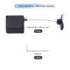 MECCANIXITY Retractable Cable Lock with Double-Sided Adhesive Slow Remote Control Security Lock Arc Terminal for TV, DVD,Showroom,Remote,600g 2Set Black view 3