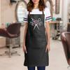 TEEAMORE Custom Barber Apron Hairdressers Men Hair Stylist Salon Two Big Pockets Grooming Aprons Barbershop DarkMidnight D8 view 3