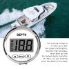 Estink Depth Sounder Kit, DC 12V IP67 Dash Depth Finder Transducer with White Backlight Digital Boat Depth Finder Marine Instruments for Yachts Fishing Boats Marine Transportation view 2