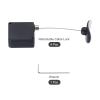 MECCANIXITY Retractable Cable Lock with Double-Sided Adhesive Remote Control Security Lock Arc Terminal for TV, DVD,Showroom,Remote,600g 4Set Black view 3