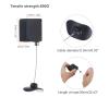 MECCANIXITY Retractable Cable Lock with Double-Sided Adhesive Remote Control Security Lock Arc Terminal for TV, DVD,Showroom,Remote,600g 2Set Black view 2