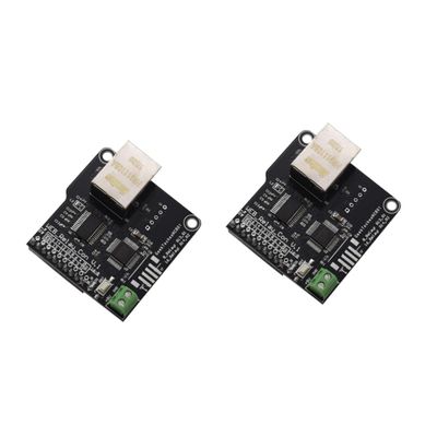 Gatuida 2pcs Port LAN Wan Ethernet Control Module Board Channel Remote Controller for Networking Applications IP Modifiable Web Server Access Dual Server Support