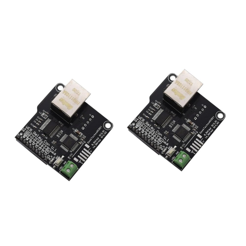 Gatuida 2pcs Port LAN Wan Ethernet Control Module Board Channel Remote Controller for Networking Applications IP Modifiable Web Server Access Dual Server Support