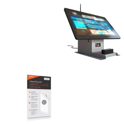 BoxWave Screen Protector Compatible with Advanced Kiosks Space Saving Kiosk (19 in) - ClearTouch Anti-Glare (2-Pack), Anti-Fingerprint Matte Film Skin
