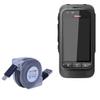 BoxWave Cable Compatible with Peak PTT 584G Dedicated Push-to-Talk Rugged Handset - miniSync, Retractable, Portable Sync Cable view 1