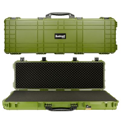 Bushnell 48 Inch Extra Large Waterproof Hard Case For Equipment, Shock Proof, and TSA Ready (OD Green)
