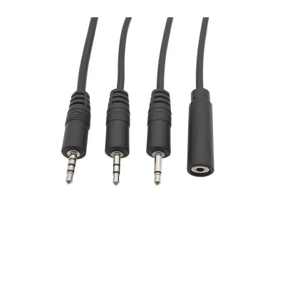 3Pcs 2.5mm/3.5mm Male Female 2/3/4Pole Mono/Stereo Aux pl;/UG Jack Connector to Bare Wire End Fit Compatible DIY A-dio Headphone Cable Repair(2.5mm 3Pole Female)