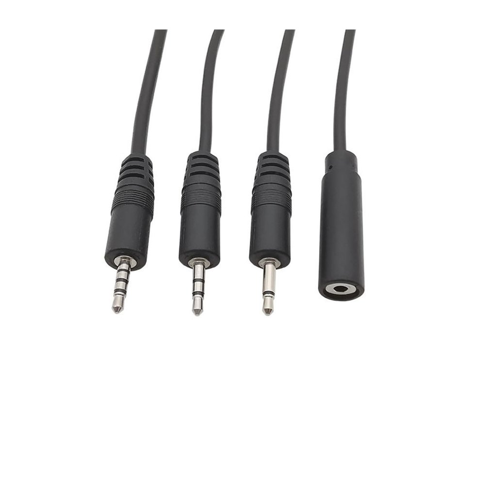 3Pcs 2.5mm/3.5mm Male Female 2/3/4Pole Mono/Stereo Aux pl;/UG Jack Connector to Bare Wire End Fit Compatible DIY A-dio Headphone Cable Repair(2.5mm 3Pole Female)