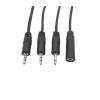 3Pcs 2.5mm/3.5mm Male Female 2/3/4Pole Mono/Stereo Aux pl;/UG Jack Connector to Bare Wire End Fit Compatible DIY A-dio Headphone Cable Repair(2.5mm 3Pole Female) view 1