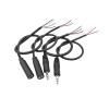 3Pcs 2.5mm/3.5mm Male Female 2/3/4Pole Mono/Stereo Aux pl;/UG Jack Connector to Bare Wire End Fit Compatible DIY A-dio Headphone Cable Repair(2.5mm 3Pole Female) view 4