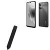 BoxWave Stylus Pouch Compatible with Blackview A52 - Stylus PortaPouch, Pen Stylii Holder Carrier Portable Self-Adhesive - Jet Black view 1