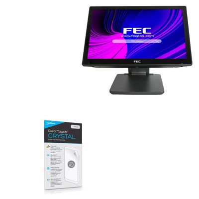 BoxWave Screen Protector Compatible with FEC PP-9135W (15.6 in) - ClearTouch Crystal (2-Pack), HD Film Skin - Shields from Scratches