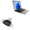 BoxWave Smart Gadget Compatible with Alldocube GT Book 15 - AllReader SD Card Reader, microSD Card Reader SD Compact USB - Jet Black view 1