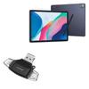 BoxWave Smart Gadget Compatible with TCL NxtPaper 12 Pro - AllReader SD Card Reader, microSD Card Reader SD Compact USB - Jet Black view 1
